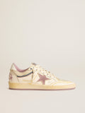 Women's Ball Star in nappa leather with mauve TPU star and leather heel tab