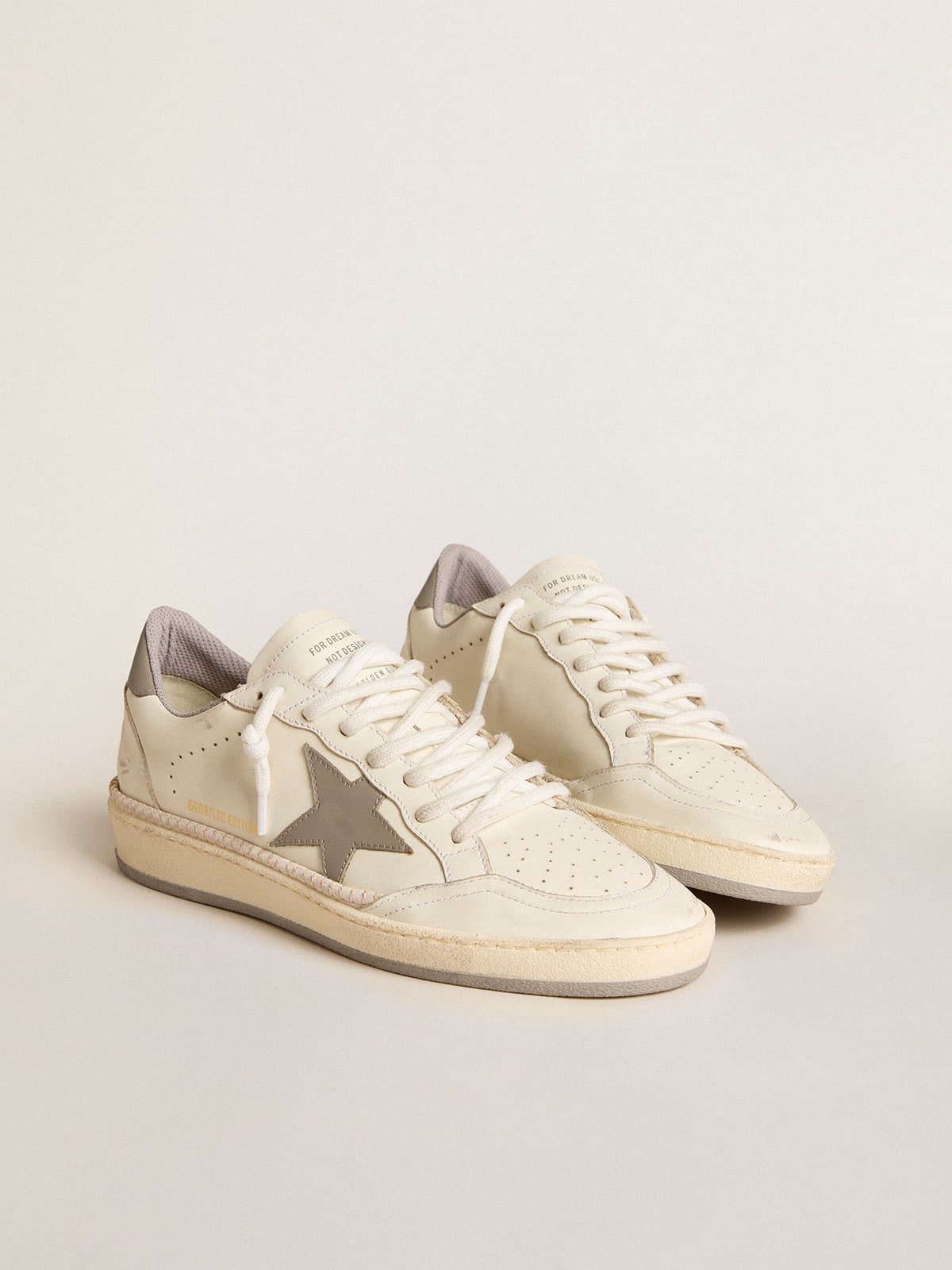 Women’s Ball Star LTD with gray leather star and heel tab and stitching
