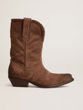 Low Women’s boots in dark brown washed suede