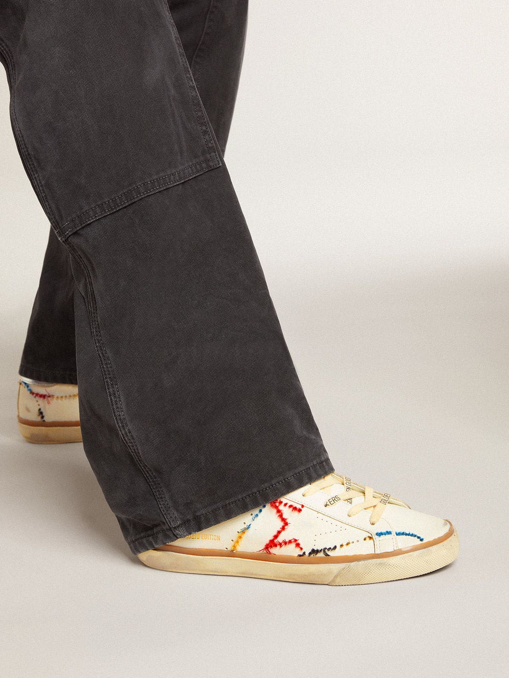 Women’s Super-Star LTD with perforated star and metallic leather heel tab