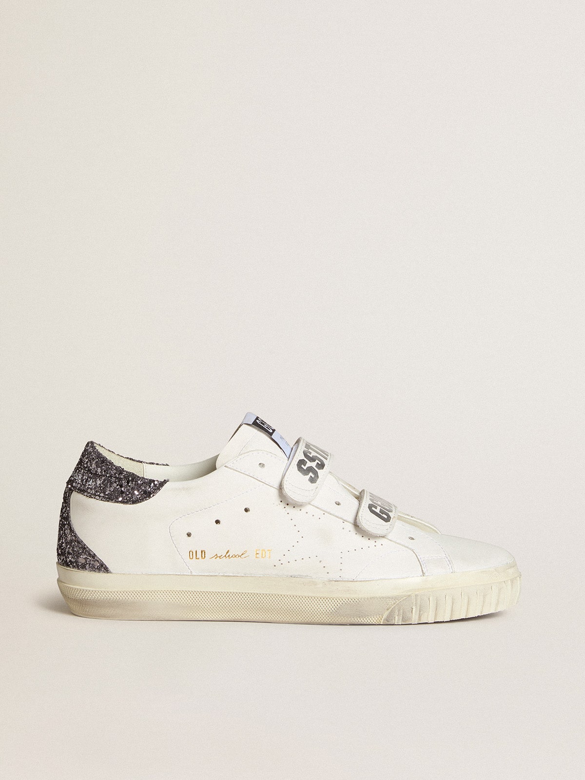 Bio-based Old School with perforated star and glitter heel tab