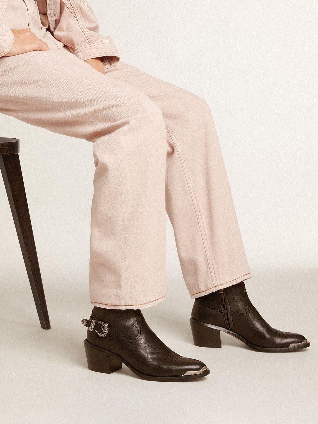 Patty ankle boots in black leather