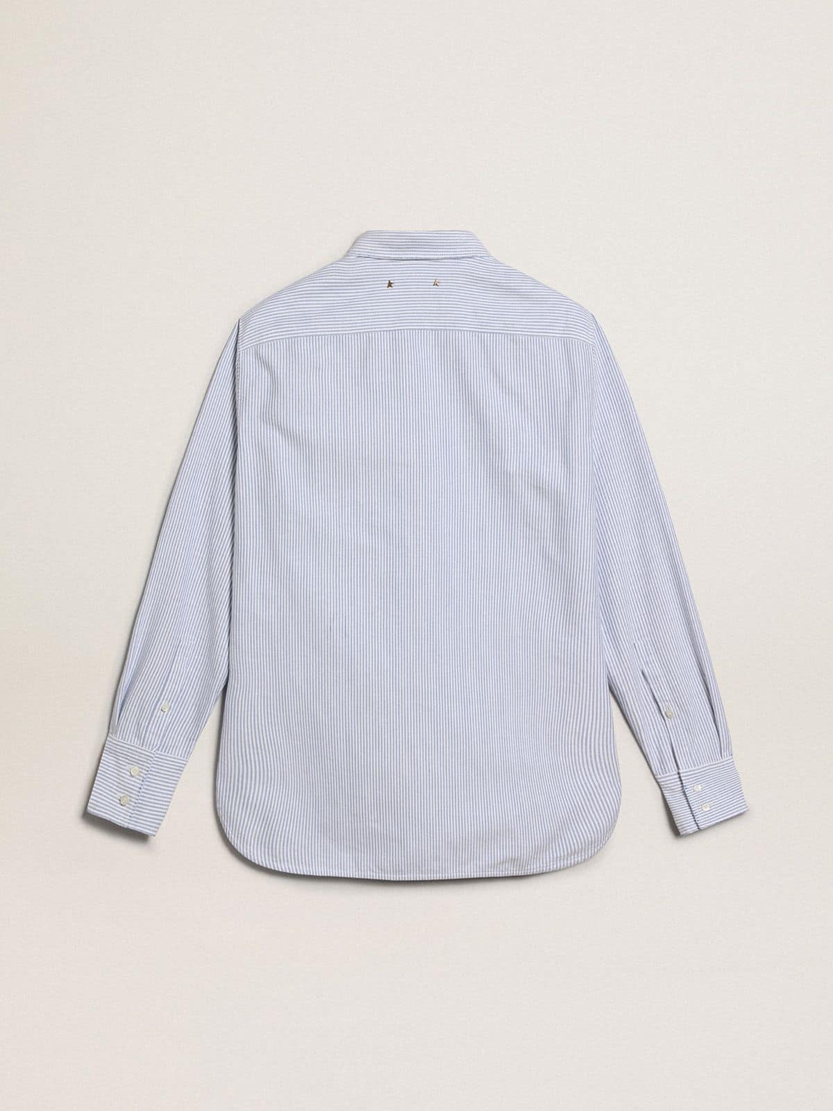 Women's shirt with narrow stripes
