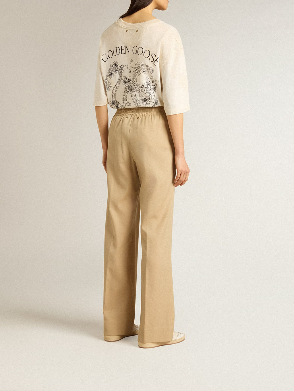 Women’s sand-colored joggers