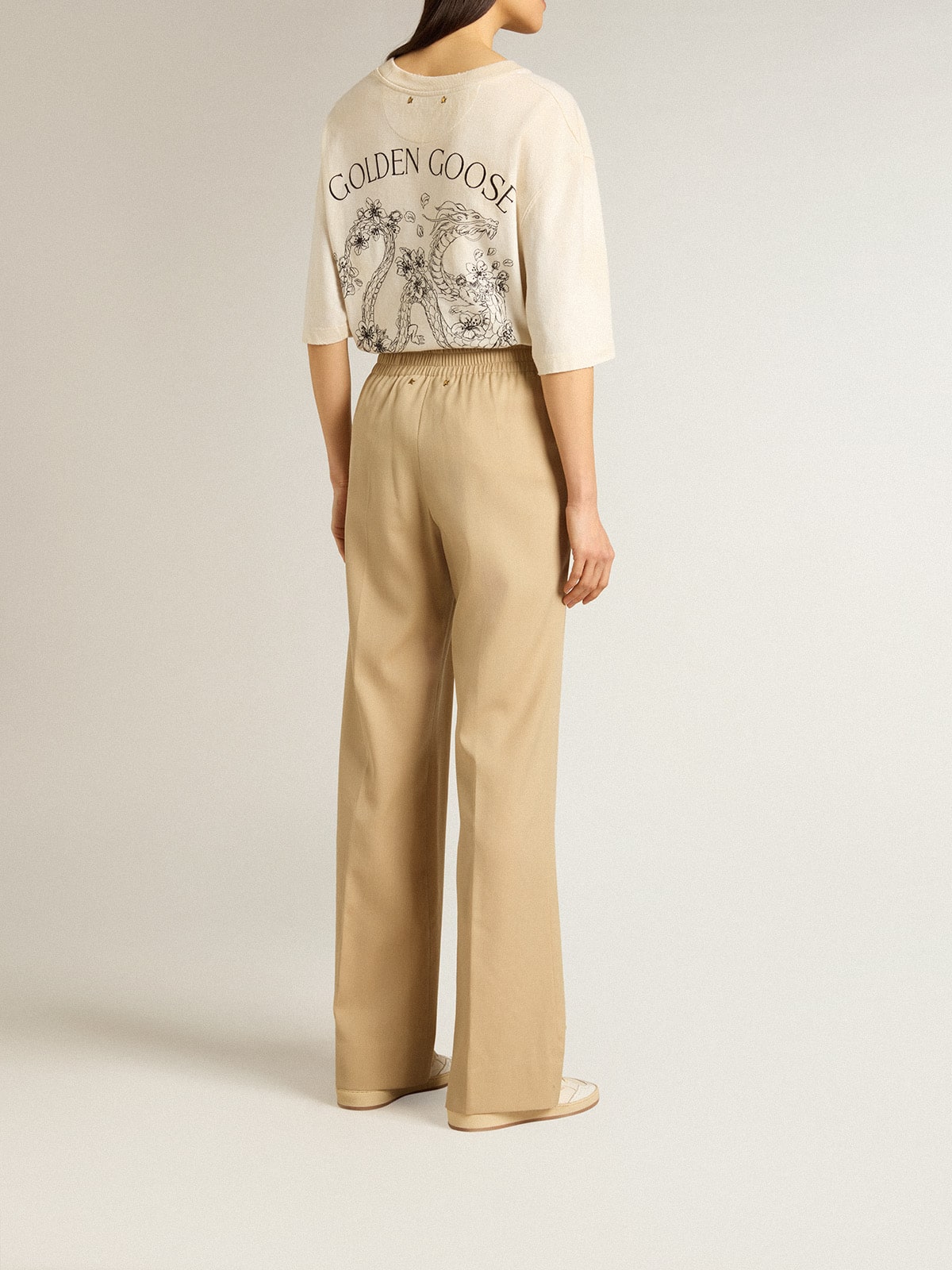 Women’s sand-colored joggers
