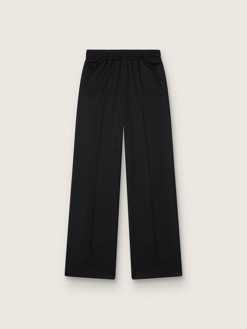 Women’s black lightweight wool joggers