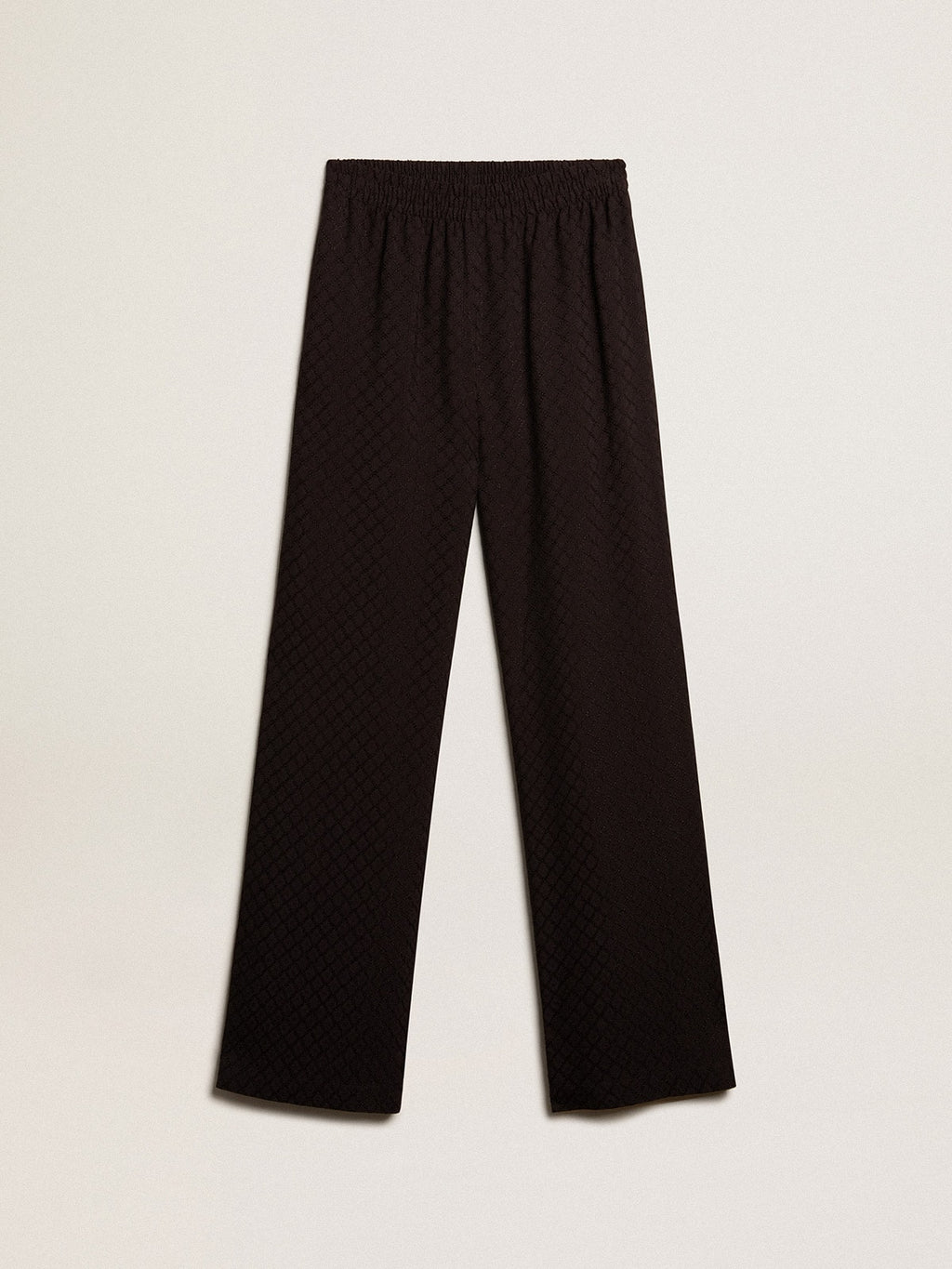 Women’s black viscose joggers