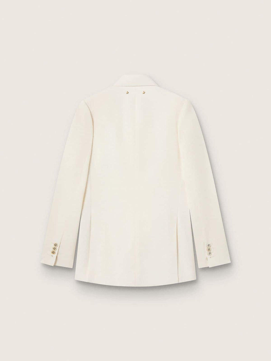 Women’s aged white double-breasted blazer