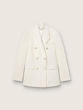 Women’s aged white double-breasted blazer