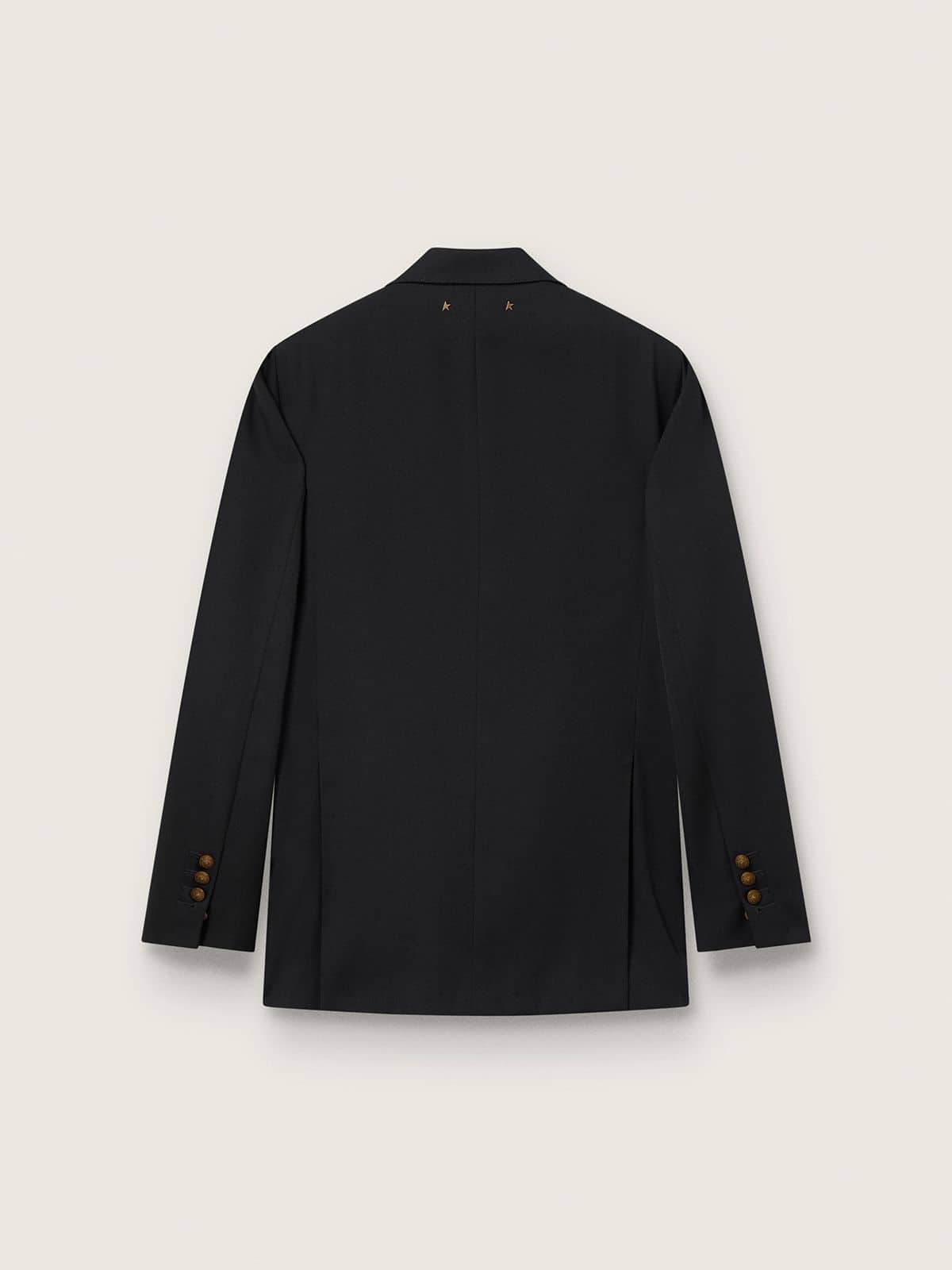 Women’s black double-breasted blazer
