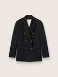 Women’s black double-breasted blazer