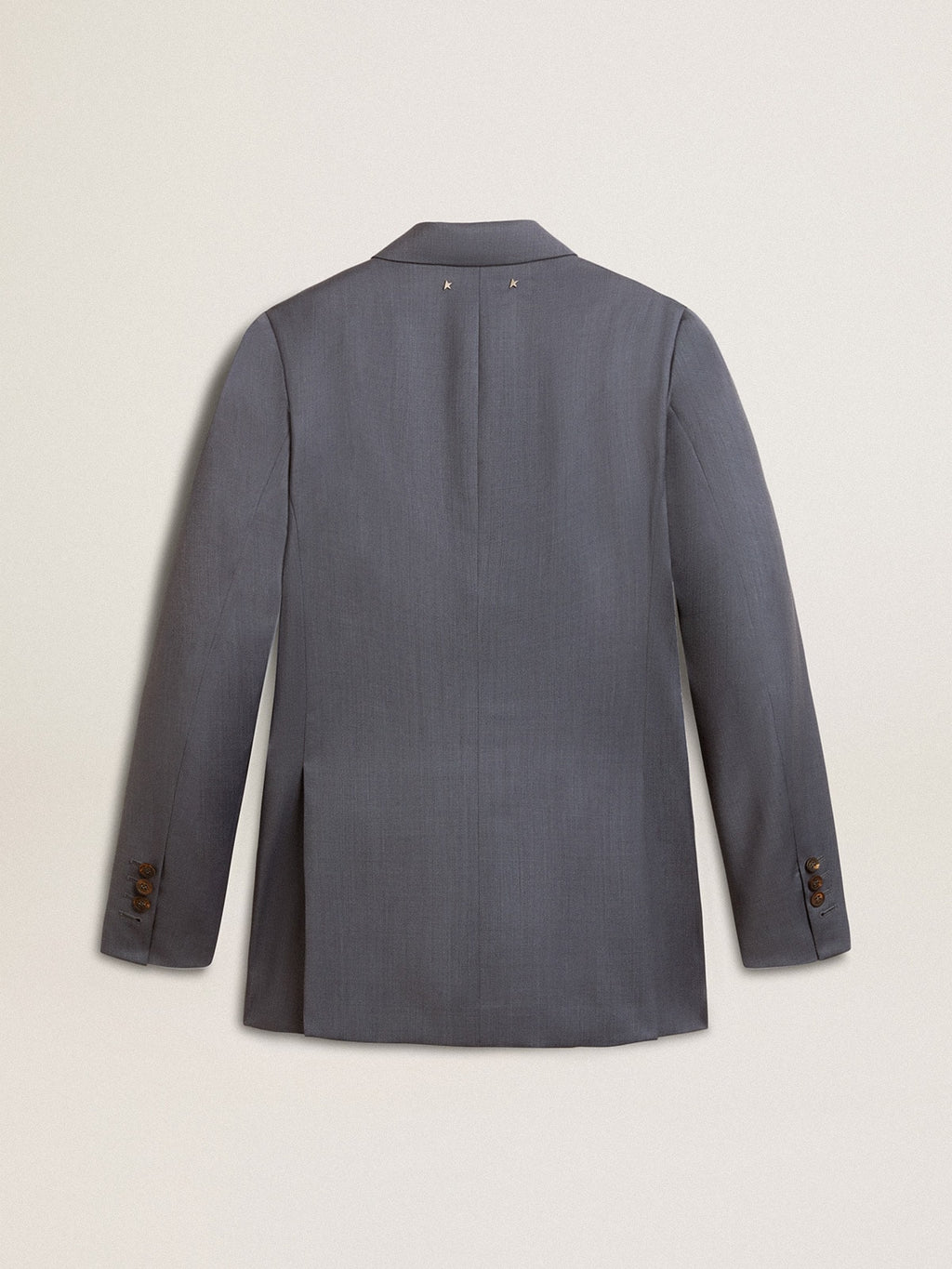 Women's double-breasted blazer in baby blue
