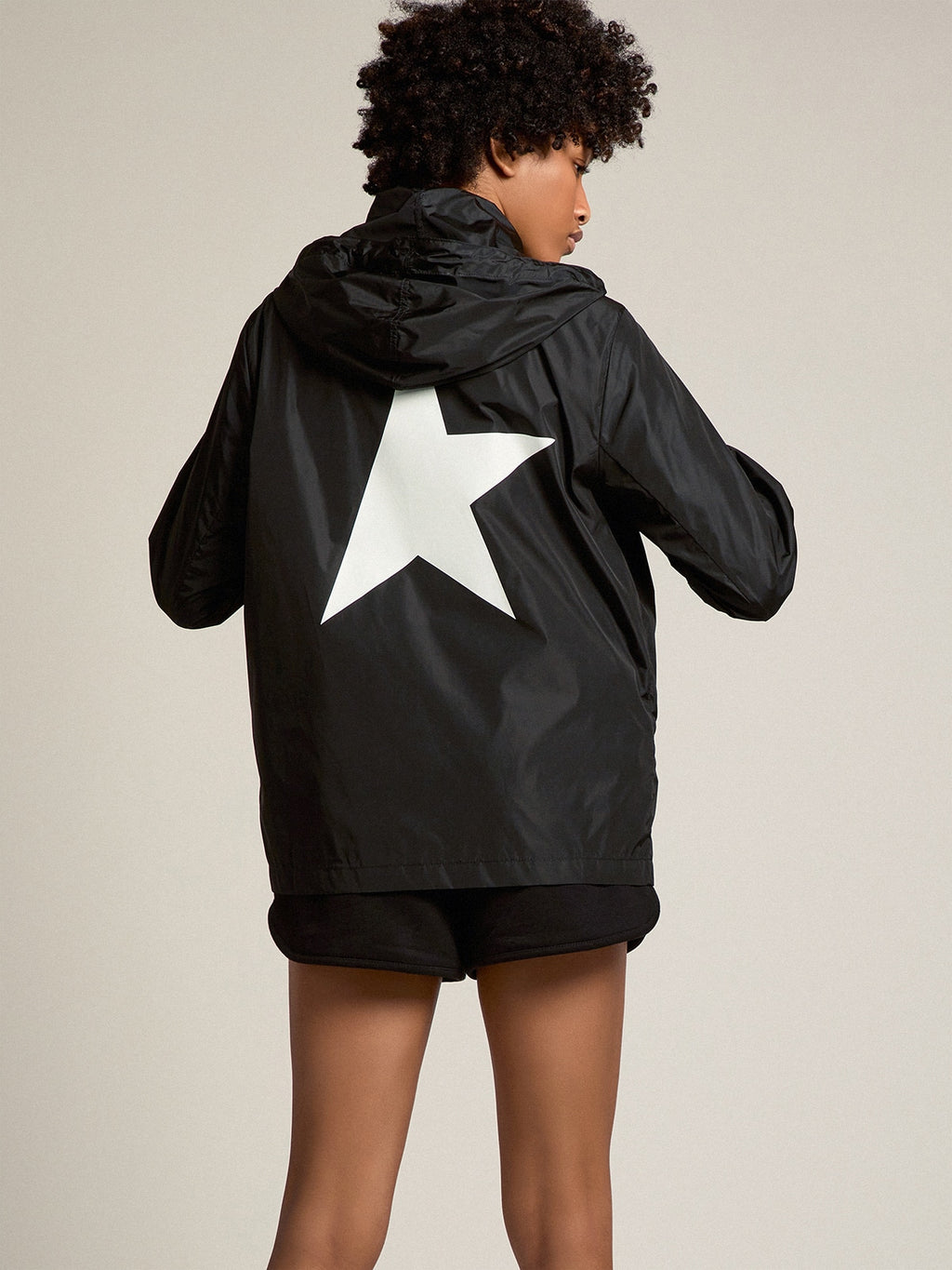 Women’s windcheater with contrasting white logo and star