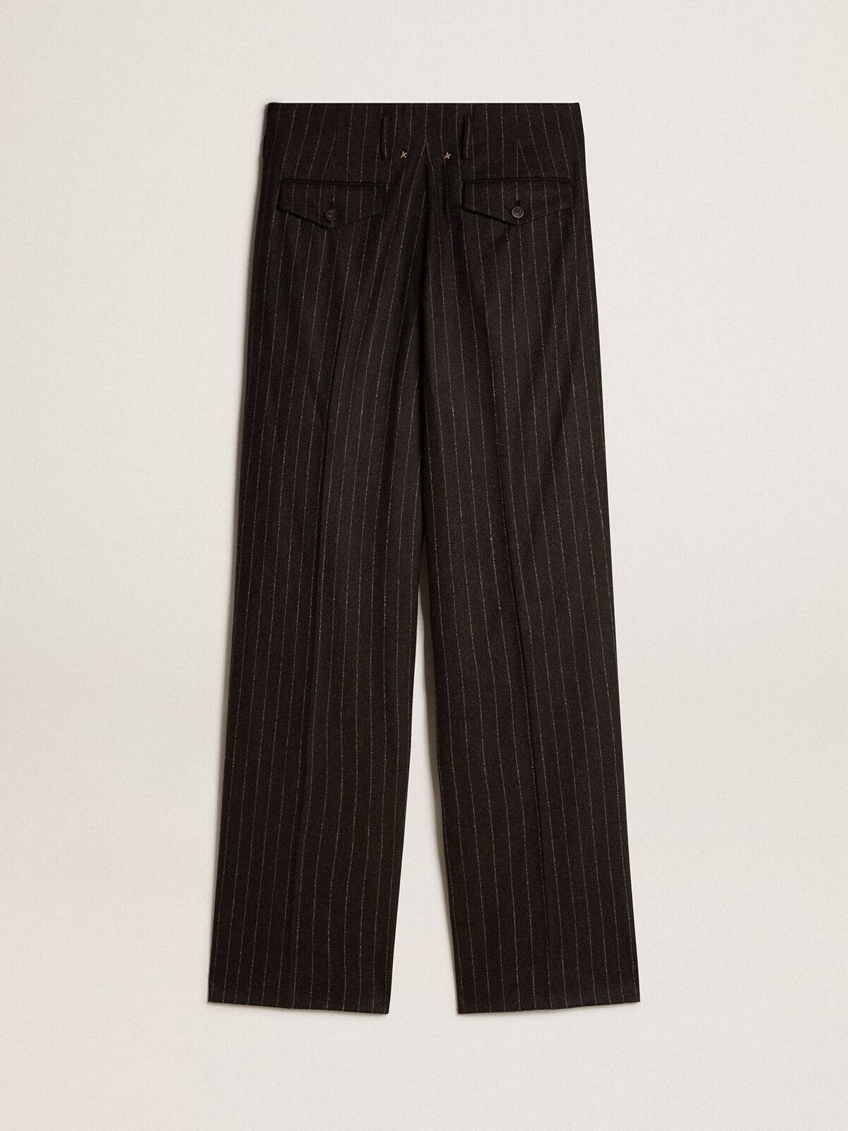 Women’s pants in dark gray wool
