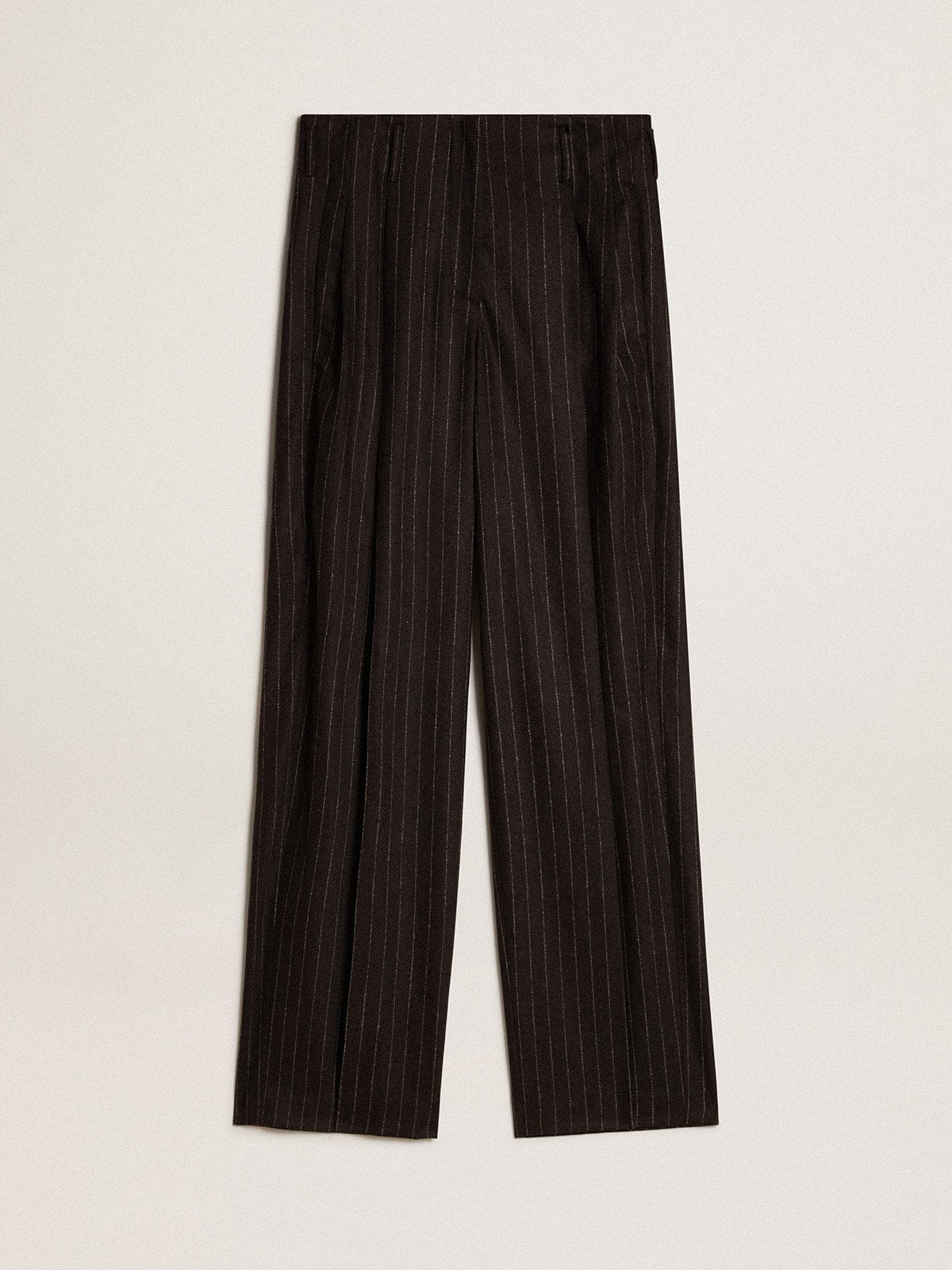 Women’s pants in dark gray wool