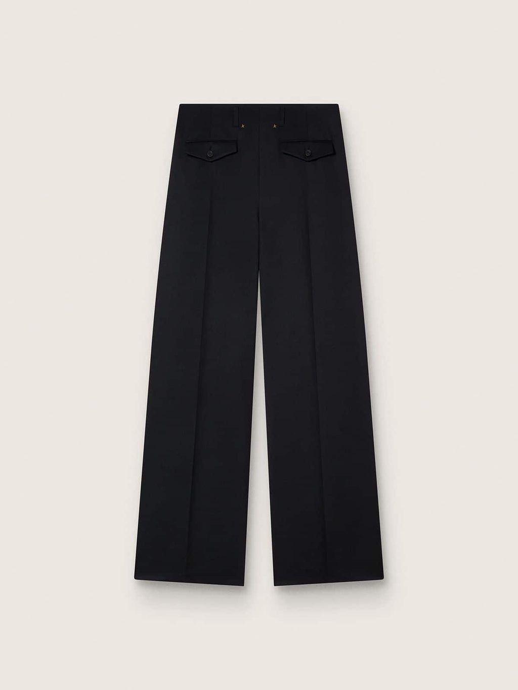 Women’s black wool gabardine pants