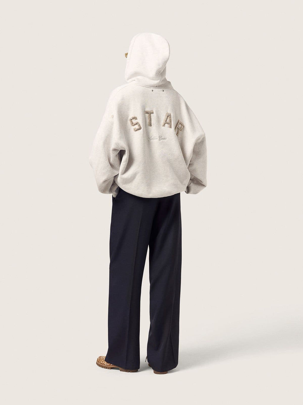 Women’s black wool gabardine pants