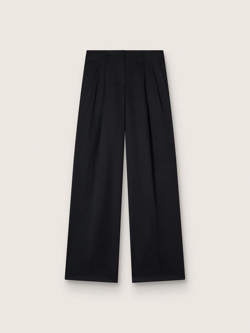 Women’s black wool gabardine pants