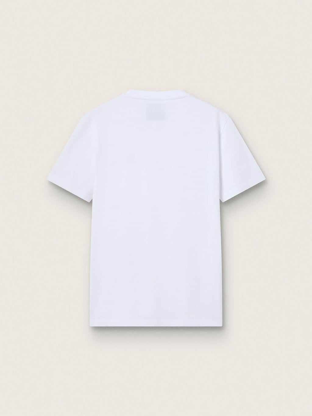 Women's white T-shirt with silver glitter star on the front