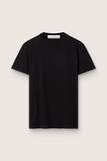 Women’s regular-fit distressed T-shirt in black