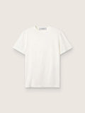 Distressed regular-fit women’s T-shirt in white