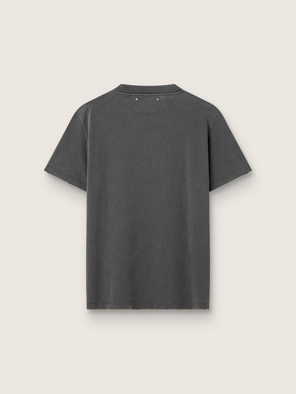 Women's anthracite gray T-shirt with crystals