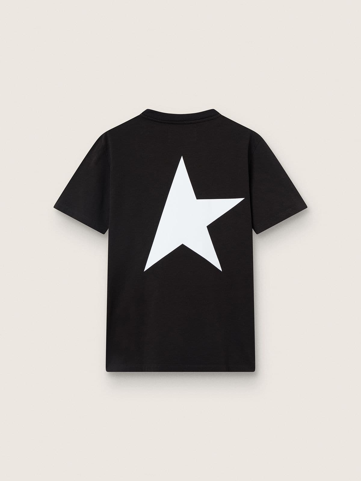 Black Star Collection T-shirt with contrasting white logo and star