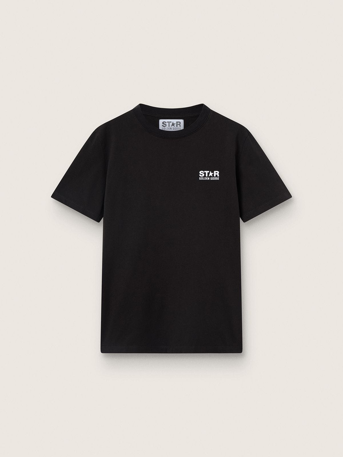 Black Star Collection T-shirt with contrasting white logo and star