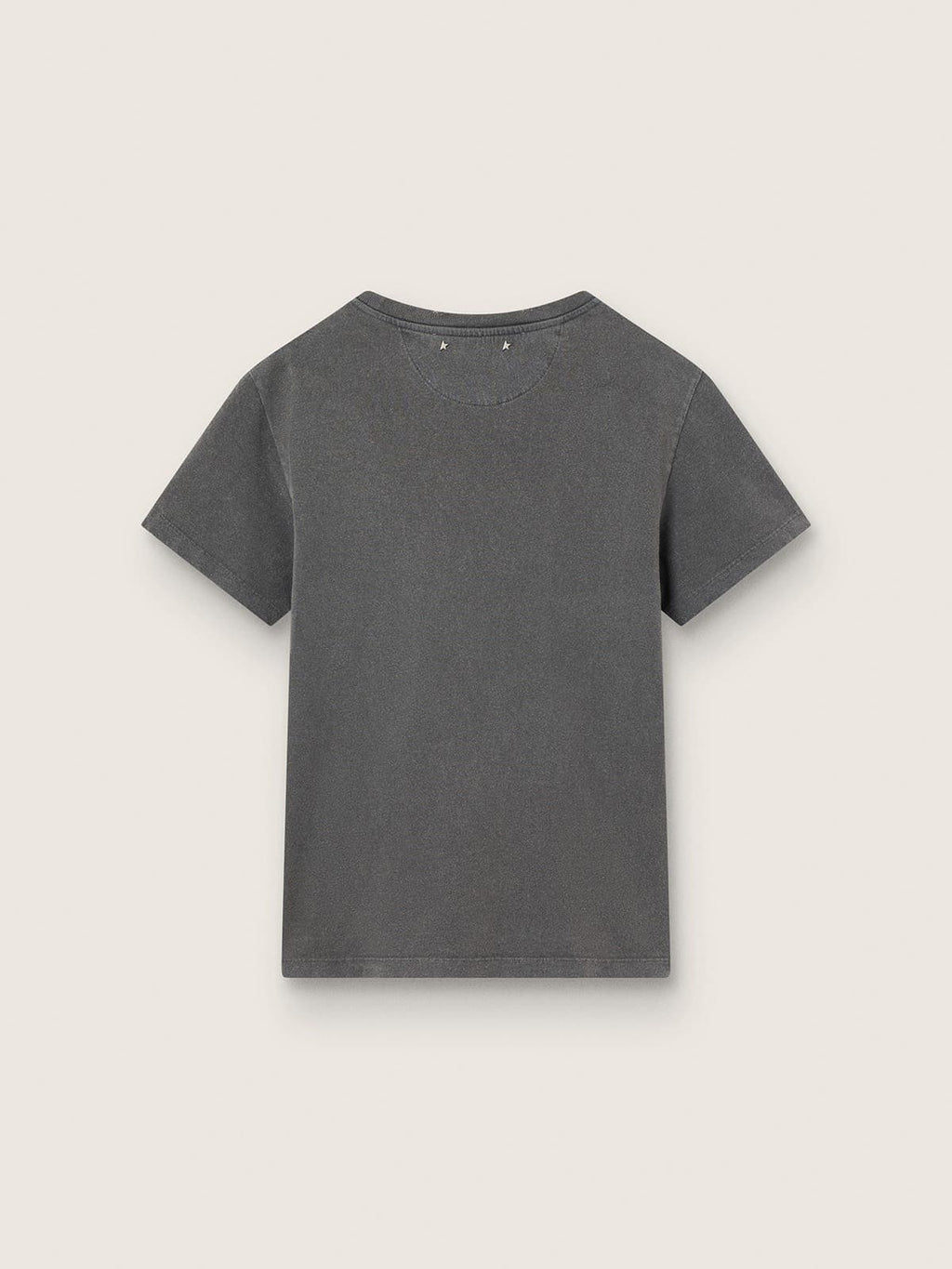 Distressed slim-fit T-shirt in anthracite gray