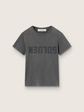 Distressed slim-fit T-shirt in anthracite gray