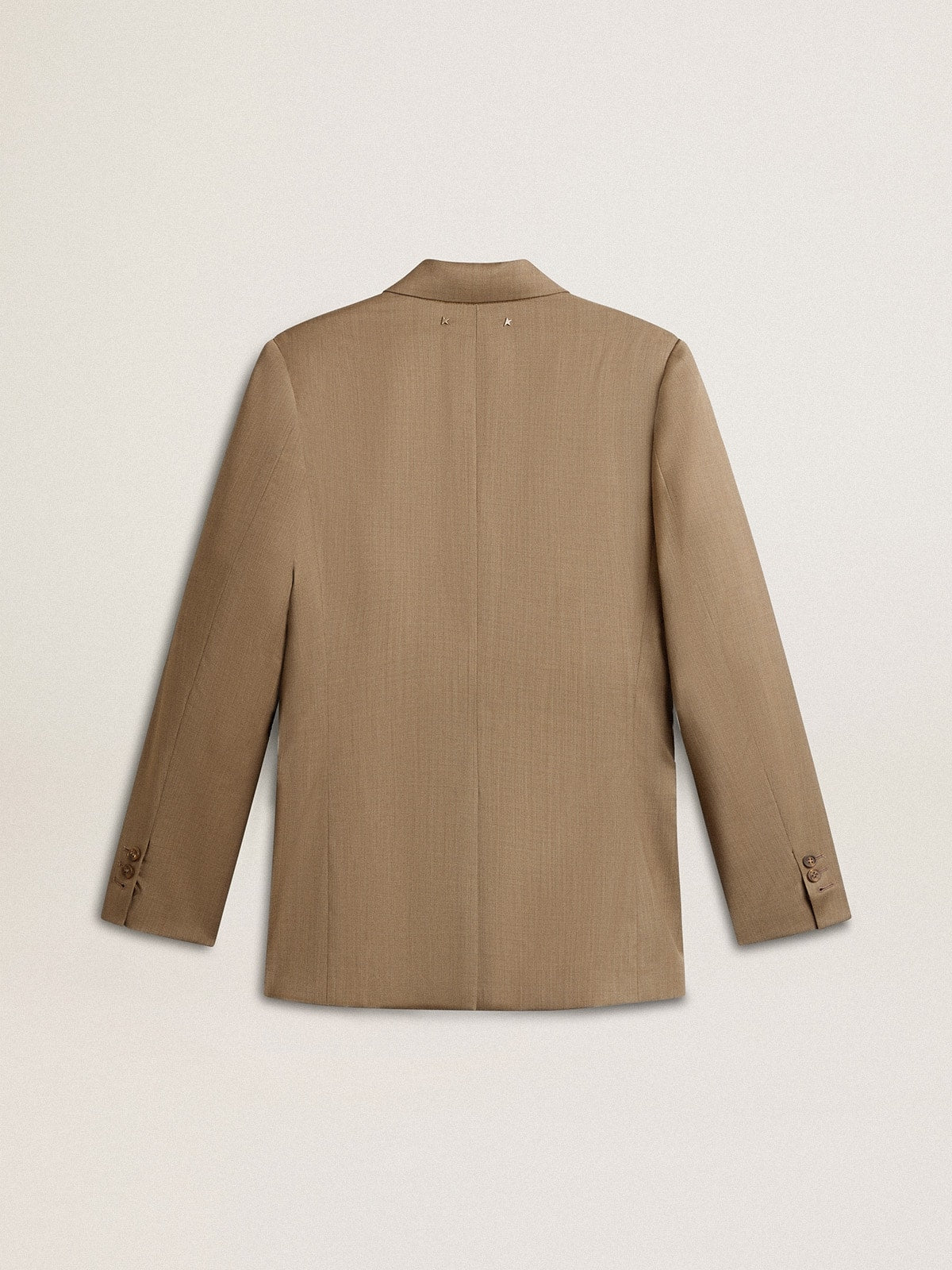 Women's dove-gray double-breasted blazer