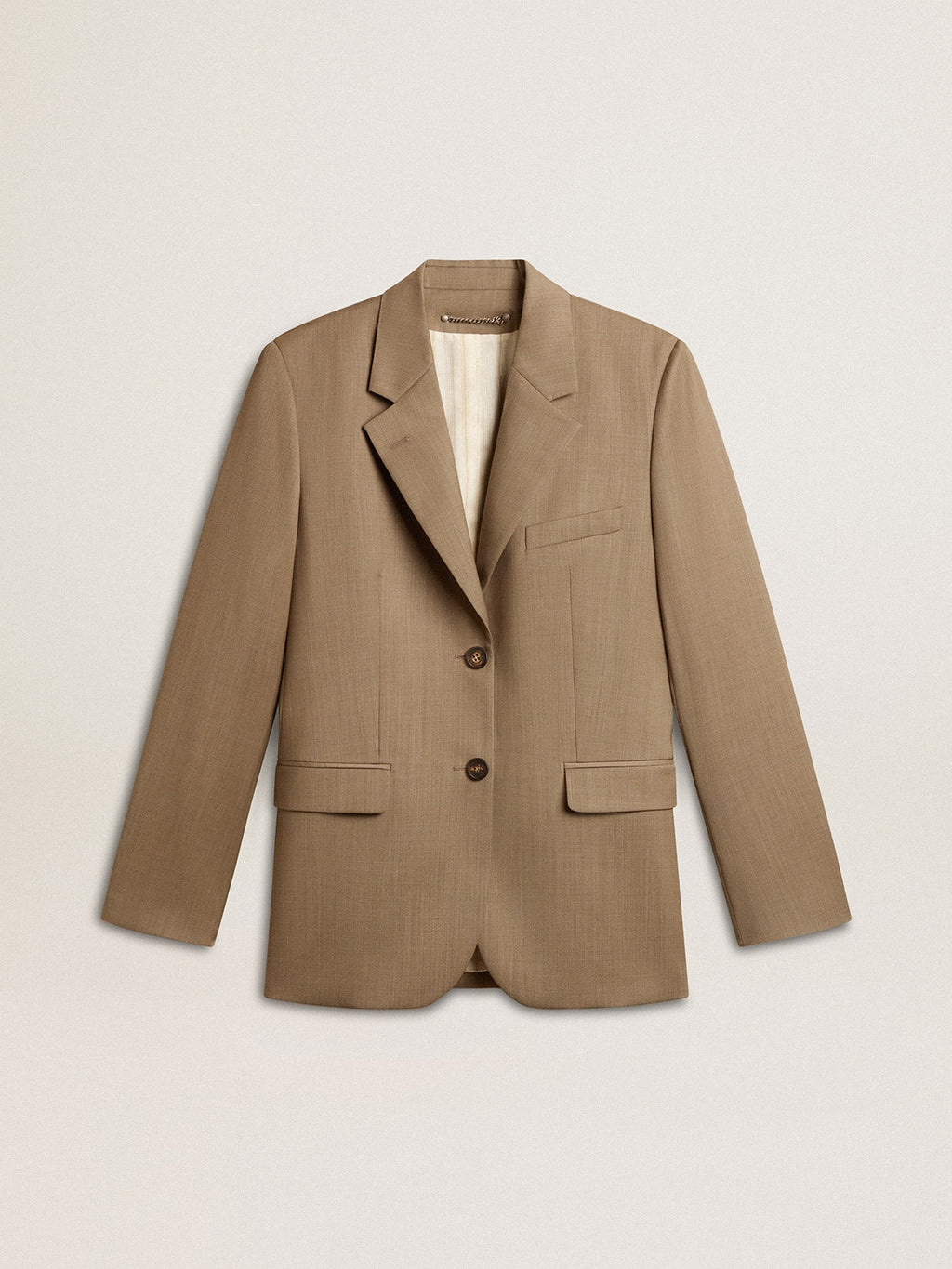 Women's dove-gray double-breasted blazer