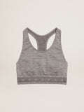 Gray melange athletic top