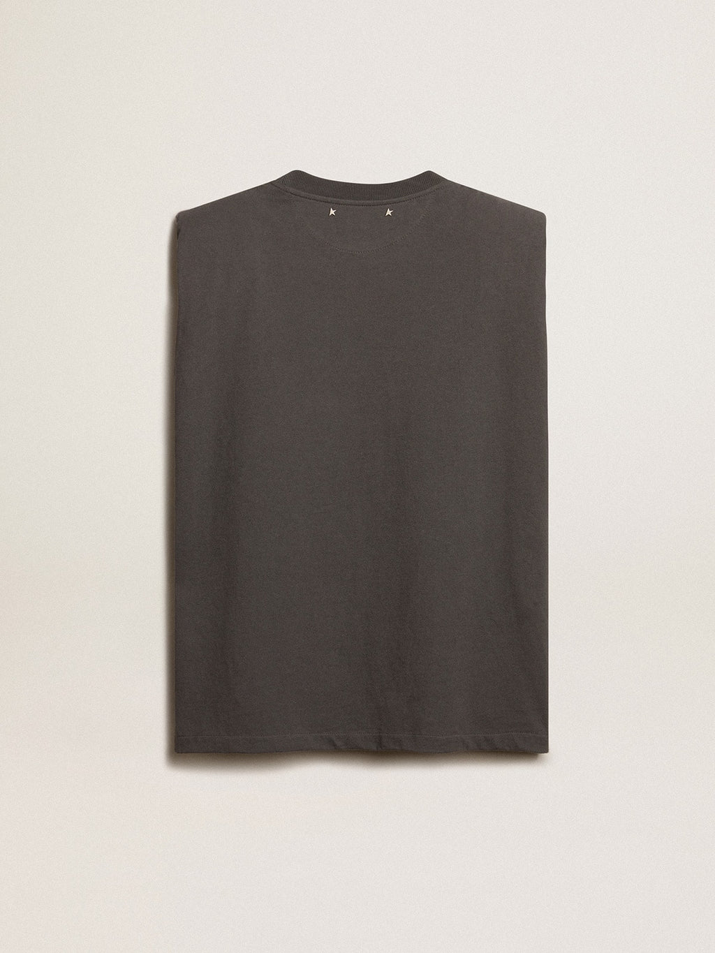Anthracite gray sleeveless T-shirt