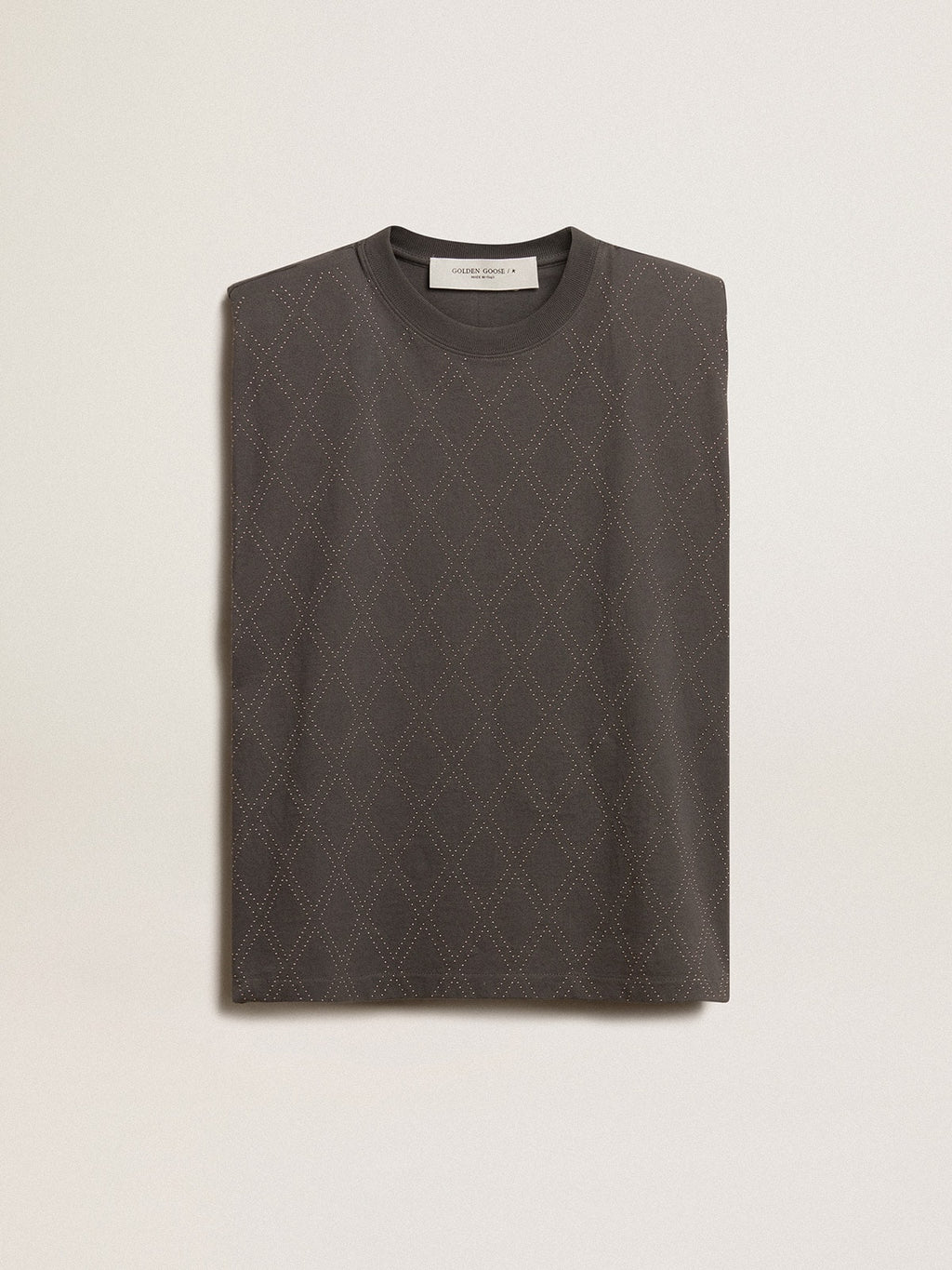 Anthracite gray sleeveless T-shirt