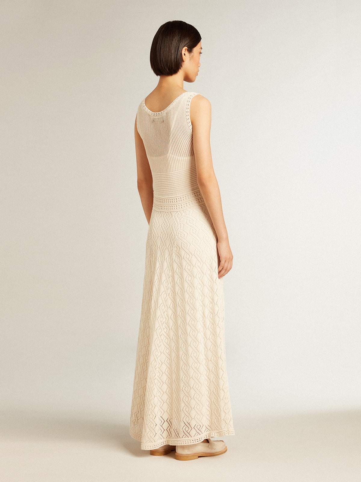 Ecru-colored tank dress