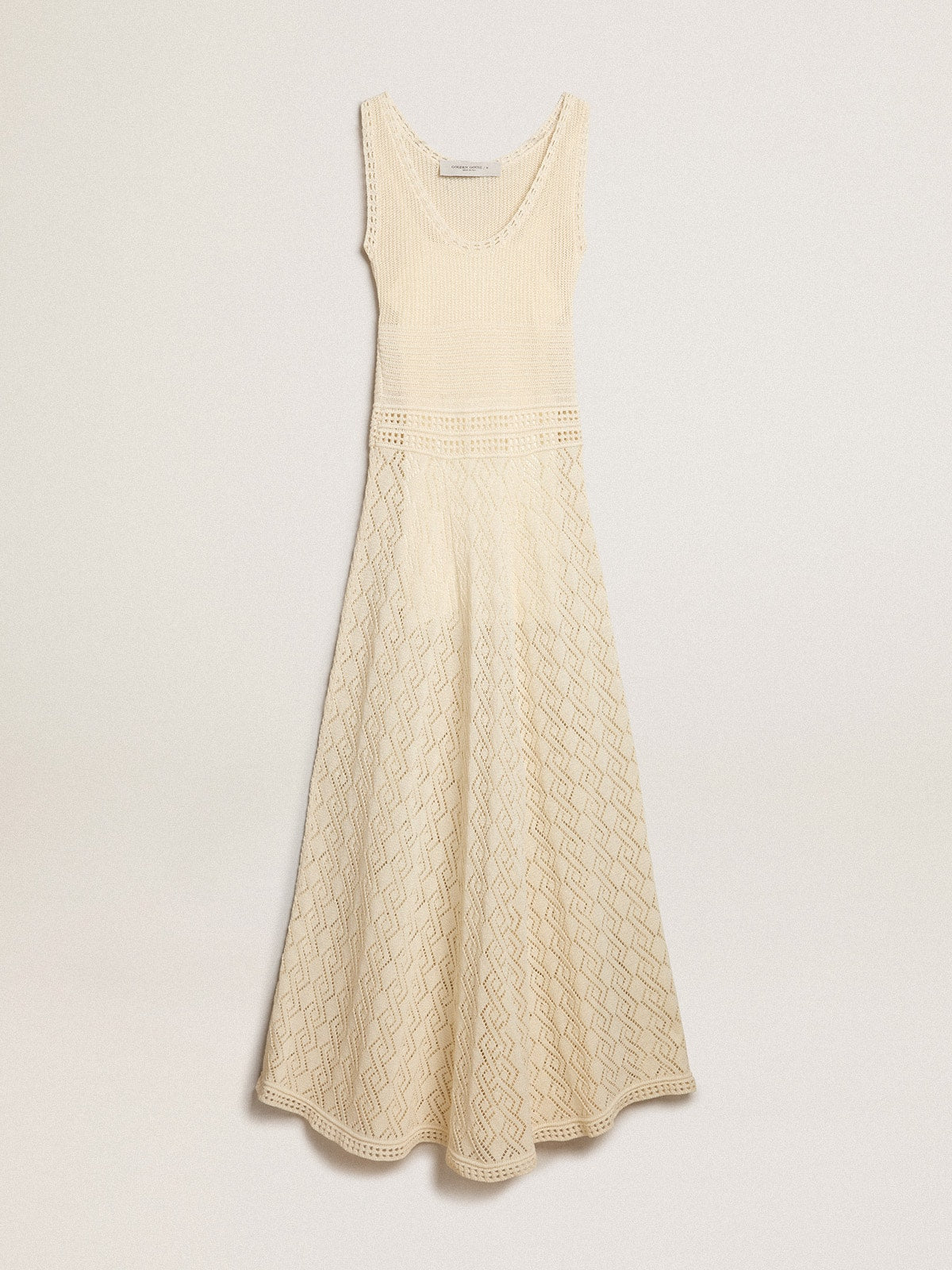 Ecru-colored tank dress