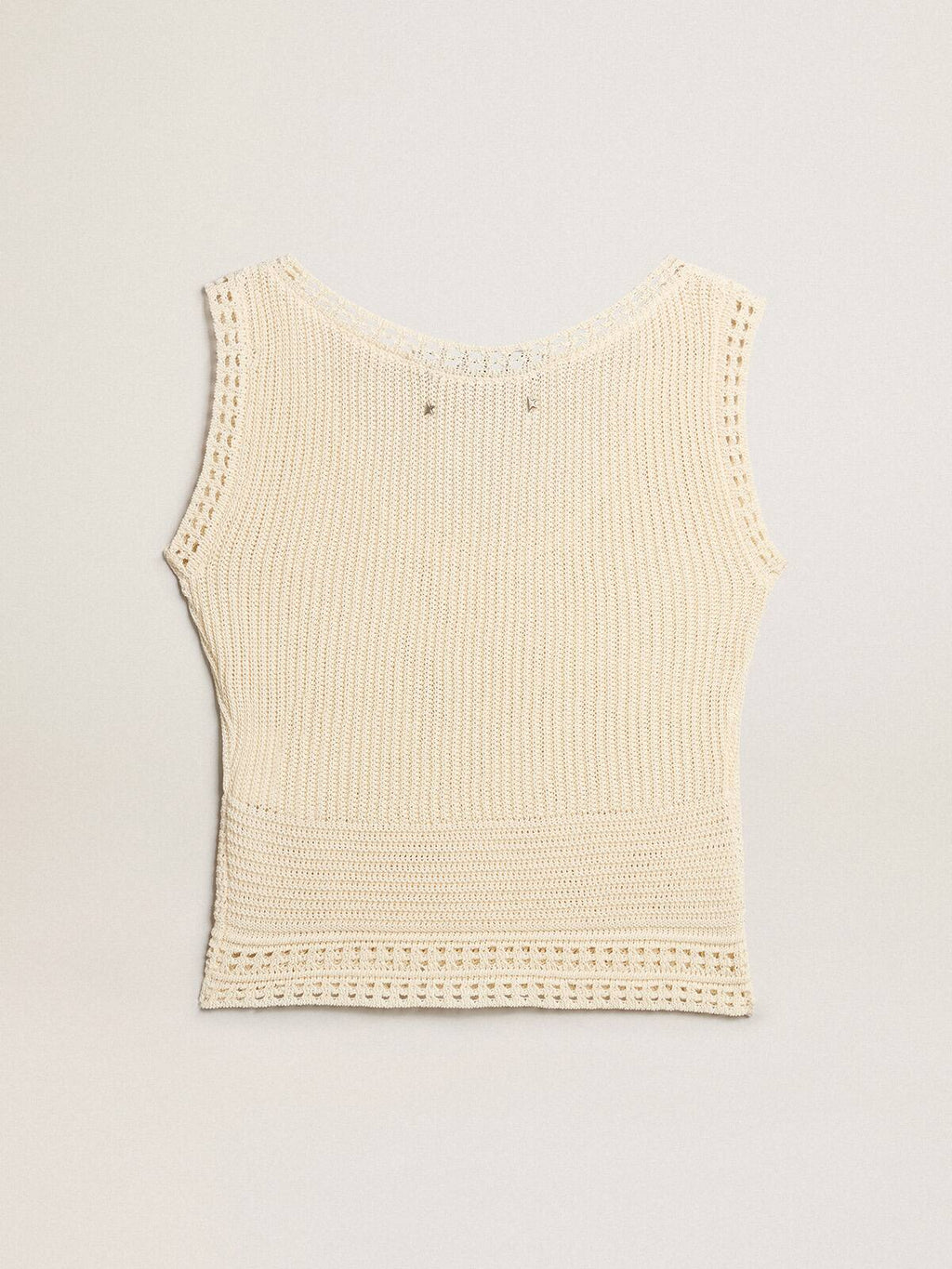 Women's ecru-colored gilet
