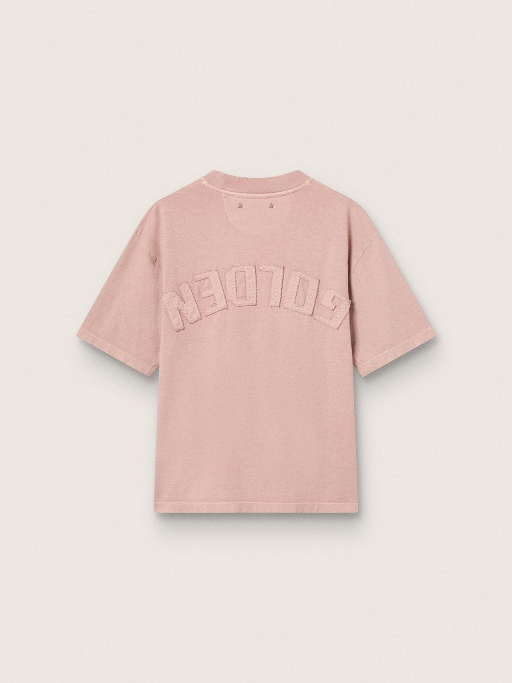 Powder-pink T-shirt with reverse logo on the back - Jersey Capsule