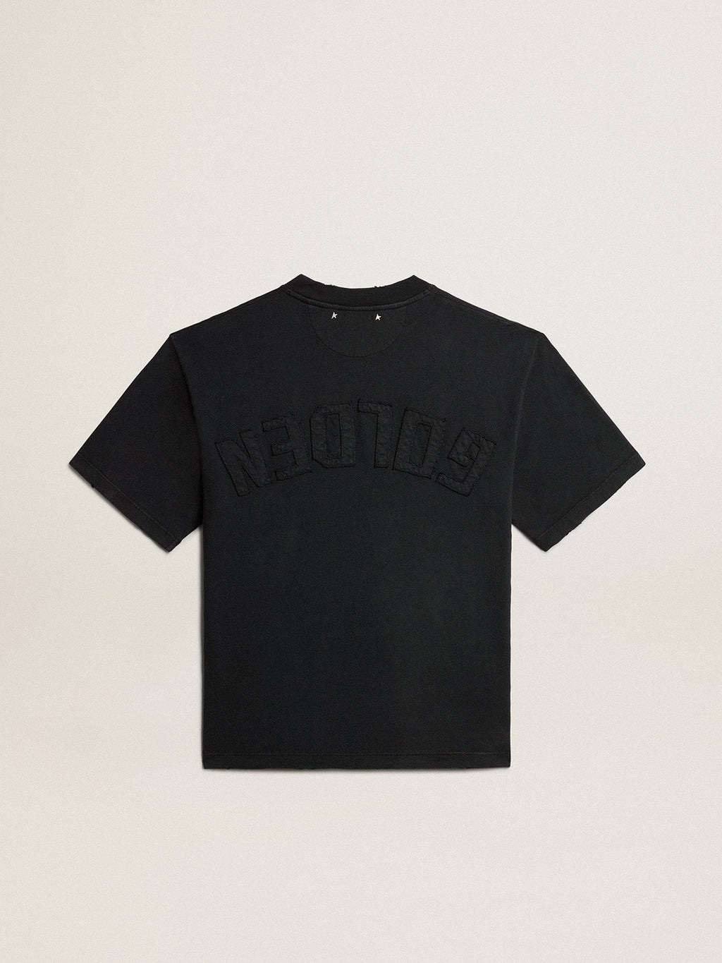 T-shirt in washed black with reverse logo on the back - Jersey Capsule