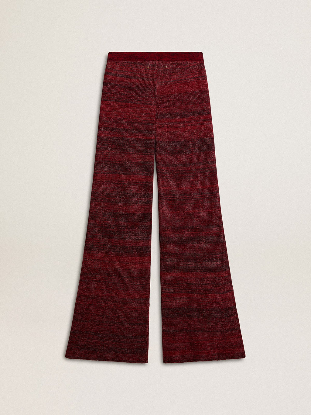 Irregular-striped cotton pants