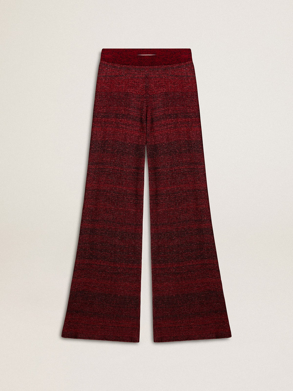 Irregular-striped cotton pants