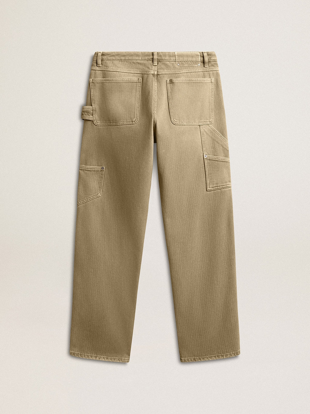 Women's distressed-effect cotton pants