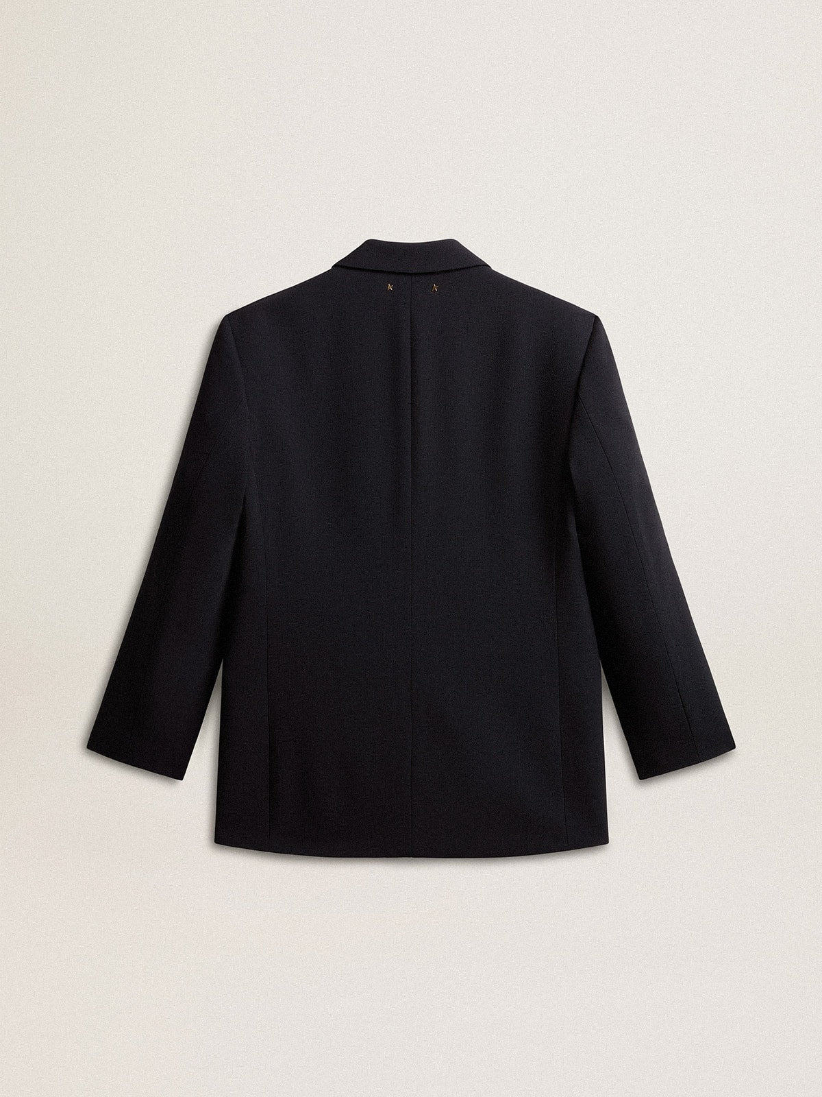 Women’s black wool-blend blazer jacket