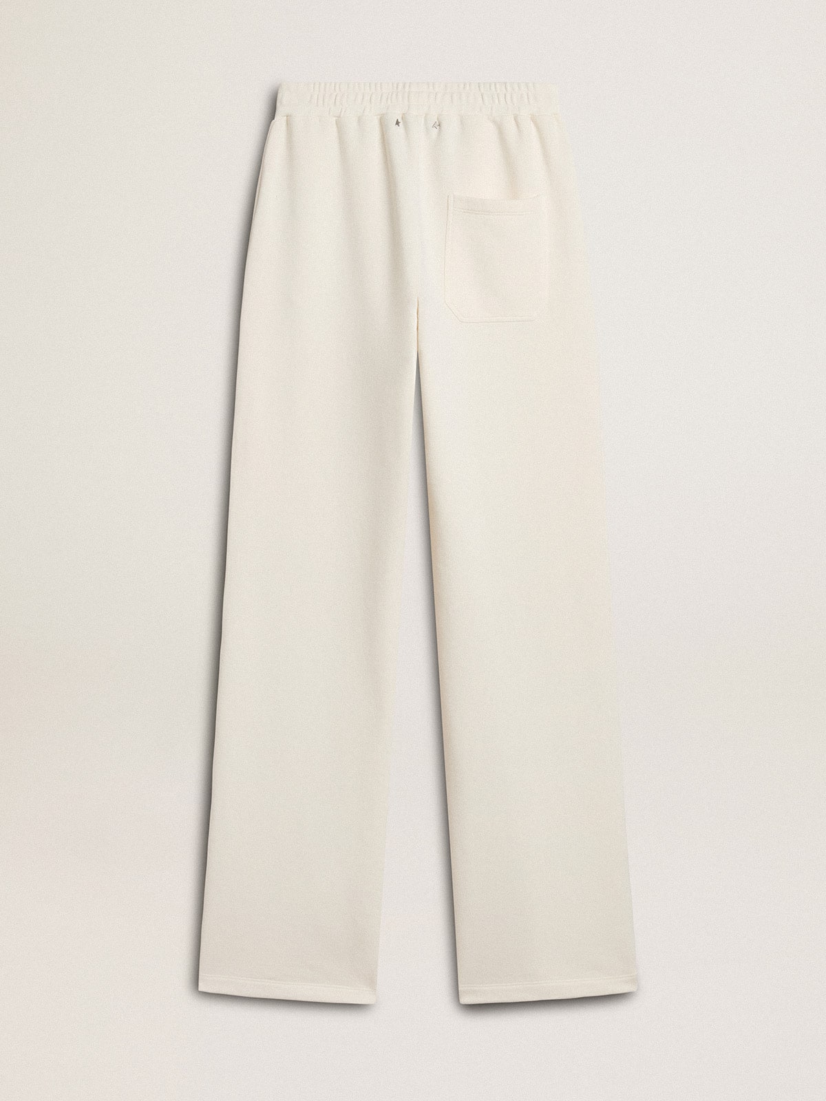 Women’s white cotton joggers