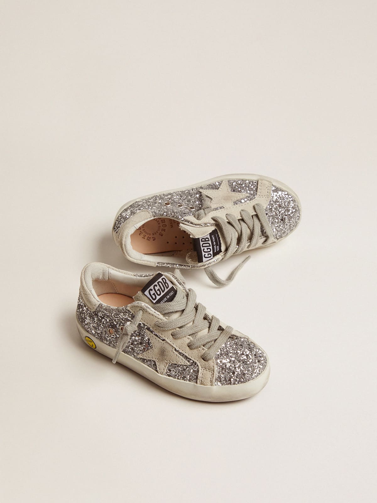 Super-Star Young with silver glitter