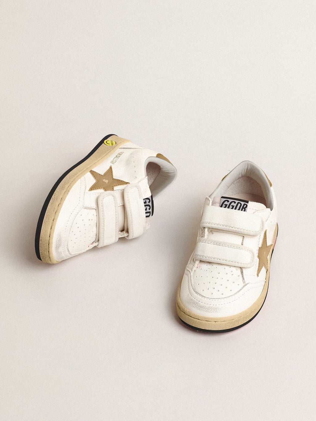 Ball Star Young with gold metallic leather star and heel tab