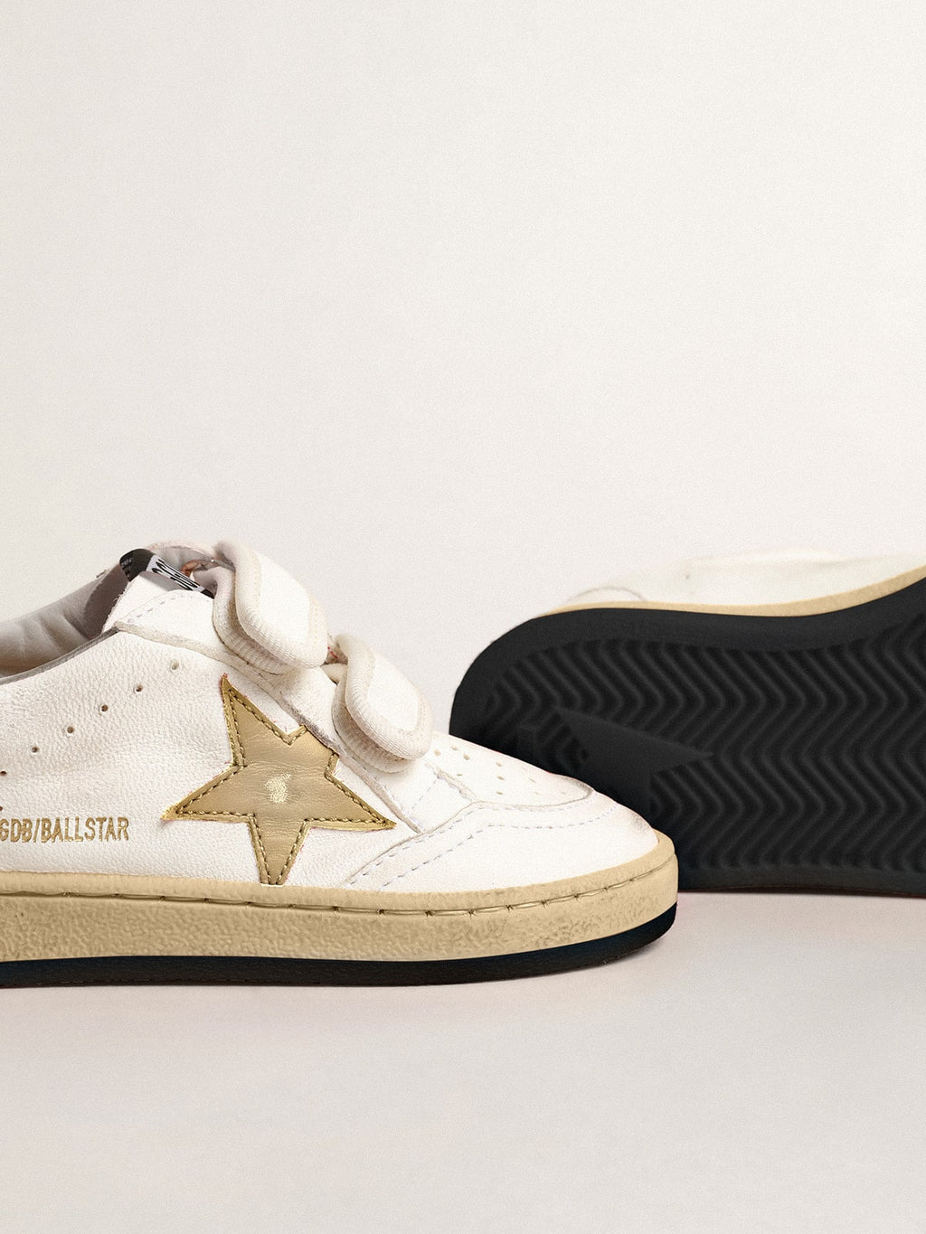 Ball Star Young with gold metallic leather star and heel tab