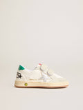 Young Ball Star with silver star and green suede heel tab
